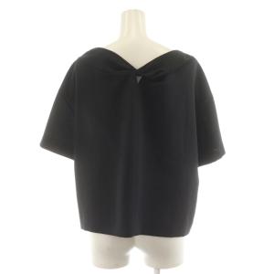 ADORE バックデザインドライジョーゼットブラウス シャツ 半袖 38 黒 ブラック 531-8110402 /RR