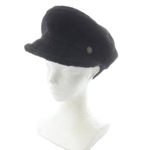 キャスケット 帽子 黒 ブラック /SR