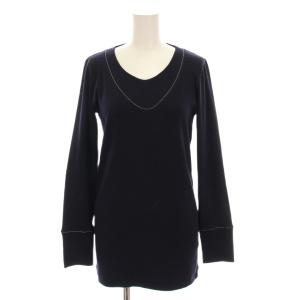 ニット カットソー 長袖 紺 ネイビー DB51848 /YM