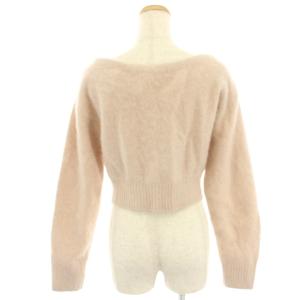 SNIDEL 24AW フォックスアルパカショートカーディガン シャギーニット ウール 長袖 F ピンク SWNT244045