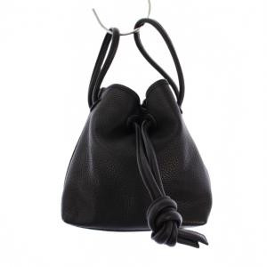 Bond Mini ハンドバッグ 巾着 レザー ブラック /BM