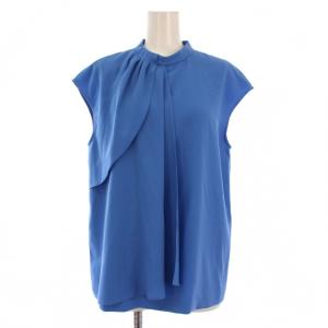 ADORE 23SS セットアップ 上下 ブラウス シャツ 半袖 ドライタッチジョーゼットパンツ ジップフライ 38