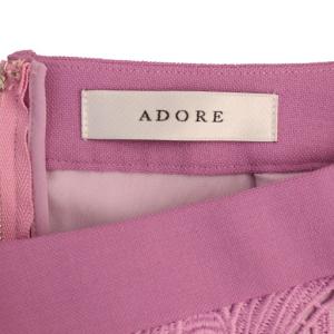 ADORE 22AW モダンリーフレーススカート ロング 38 ピンク 531-2220908 /BM
