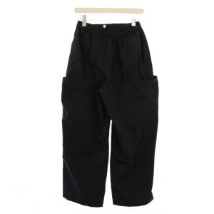 ADORE 25SS エアリープレーンクロスパンツ ジップフライ ナイロン 38 黒 531-5130300 /BM