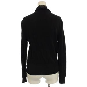 sov. ニット カーディガン フリル 長袖 ナイロン 38 黒 ブラック 0309-070-241 /G