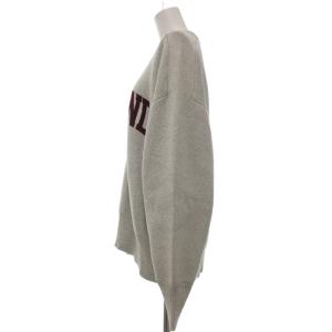 SHIPS カレッジ ロゴ ジャカード プルオーバー ニット 長袖 グレー 灰色 316-05-0816 /YJ