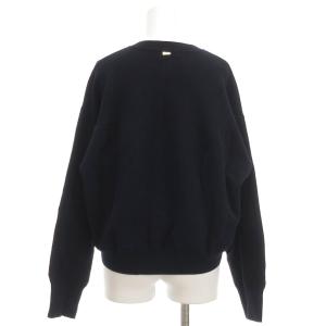 COLLAGE GALLARDAGALANTE 24AW ジップスウェットライクニット ハーフジップ 長袖 ラウンドネック F 紺 ネイビー CLZ1042205A0001