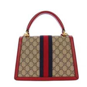 GUCCI GGスクリーム クイーン マーガレット ハンドバッグ 2WAY ベージュ レッド 476541