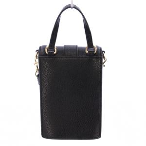 VERSACE JEANS COUTURE 2WAY ショルダーバッグ ハンドバッグ レザー ロゴ バイカラー 黒 ブラック ゴールドカラー /BB