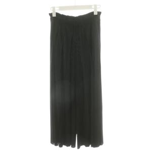 イッセイミヤケ 19SS ワイドプリーツパンツ 1 ブラック PP91-JF125