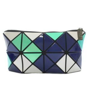 ルーセントプリズム Lucent Prism ポーチ 化粧ポーチ ビニール メタリックカラー 紺 ネイビー