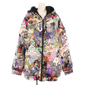 ScoLar 中綿ジャケット アウター 総柄 切替 ボア フリース M マルチカラー 25S-7 /TK