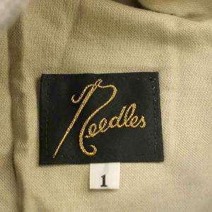 Needles ヒザデルパンツ 麻 リネン 千鳥格子 チェック 1 グレー EJ135 /G