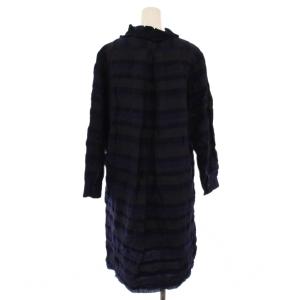 KristenseN DU NORD ワンピース ボーダー フリル ウール シルク 2 Z-360