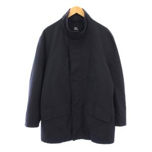スタンドカラージャケット アウター ショート丈 裏地ノバチェック 48 紺 ネイビー /BB