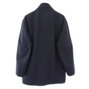 BURBERRY LONDON スタンドカラージャケット アウター ショート丈 裏地ノバチェック 48 紺 ネイビー /BB