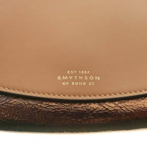 SMYTHSON ピロー Pillow ショルダーバッグ レザー ゴールド色 茶 ブラウン /AN50