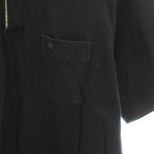 BURBERRY LONDON ポロシャツ 半袖 ロゴ刺繍 LL 黒 ブラック BBV31-404 /YT