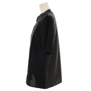 UNITED TOKYO UNITEDTOKYO ランダムタイプリーツブラウス シャツ 半袖 F 黒 グレー 141100028 /YM