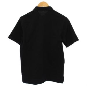 BLACK LABEL CRESTBRIDGE ポロシャツ 半袖 ロゴ刺繍 M 黒 51P55-765-09 /BM
