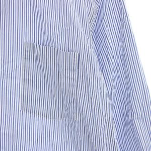 COMME des GARCONS SHIRT シャツ 丸襟 XS サックスブルー ネイビー FZ-B219