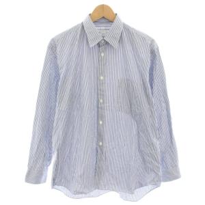 FOREVER WIDE CLASSIC コットンポプリンストライプレギュラーカラーシャツ