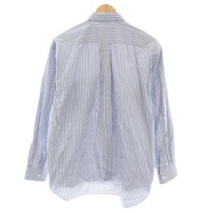 COMME des GARCONS SHIRT FOREVER WIDE CLASSIC コットンポプリンストライプレギュラーカラーシャツ