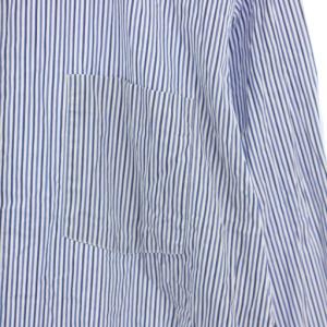 COMME des GARCONS SHIRT FOREVER WIDE CLASSIC コットンポプリンストライプレギュラーカラーシャツ