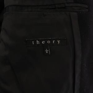 Theory チェスターコート ミドル丈 ウール カシミヤ L 黒 02-5409007 /BM