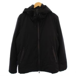 止水ジップグースダウンジャケット ジップアップ フード 3 黒 408355002 /BM
