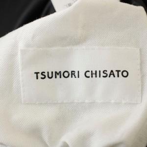 TSUMORI CHISATO 雪の日 リバーシブル ダウンジャケット フード ラクーンファー 2 黒 グレー TC63FC052 /G