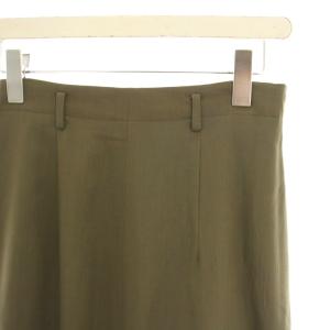 JURGEN LEHL フレアスカート マキシ ロング ウール M カーキ J0123FS023 /HN