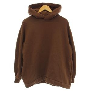 SWEAT PARKA 後染め パーカー スウェット プルオーバー 1 茶 ブラウン 213017N /G