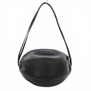 ブラックラムレザー ラグビーボール ショルダーバッグ 黒 ブラック /G