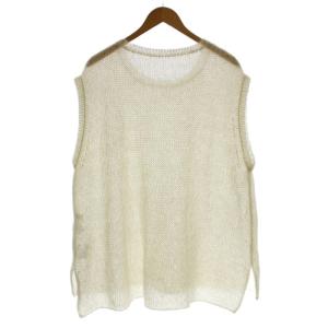 ikkuna / suzuki takayuki モヘヤ シルク混 ベスト ニット F 白 ホワイト A232-10 /G