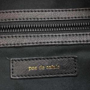 pas de calais トートバッグ ボストンバッグ レザー 黒 ブラック /G