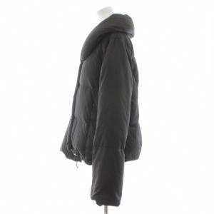 theory luxe ダウンジャケット ショート ショールカラー 38 黒 ブラック /KU