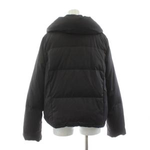 theory luxe ダウンジャケット ショート ショールカラー 38 黒 ブラック /KU