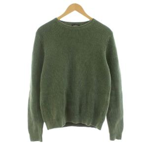 ニット セーター 長袖 クルーネック S 緑 グリーン 24173-1-81491 /KU