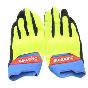 Supreme FOX RACING 18SS Bomber LT Gloves グローブ イエロー ブルー