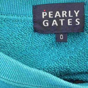 PEARLY GATES ゴルフウェア スウェット トレーナー 長袖 0 青 ブルー /G