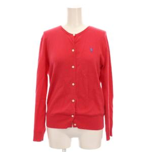 カーディガン ニット 長袖 M ピンク レッド /YM