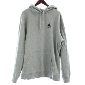 プルオーバーパーカー フロントポケット 裏起毛 ロゴプリント L グレー  20379PT860804