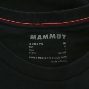 MAMMUT コア ML クルーネック スウェット トレーナー ロゴ プリント L 黒 ブラック 1014-040400