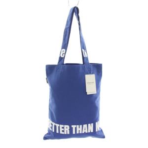 23AW BTNトートバッグ BTN Tote Bag キャンバス ロゴプリント タグ付き F 青 ブルー