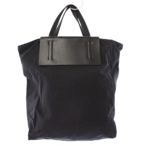 Acne Studios トートバッグ ハンドバッグ 切替 ロゴ プリント 黒 ブラック /BB