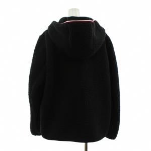 TOMMY HILFIGER フーデッドテディジャケット パーカー ジップアップ ボア M 黒 ブラック XW03357 /KU