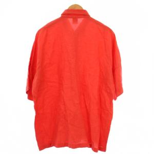 ISSEY MIYAKE シャツ 半袖 リネン 3 赤 IL91FJ055 /BM