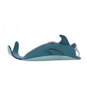 ドルフィンチャーム カーフスキン ブルー