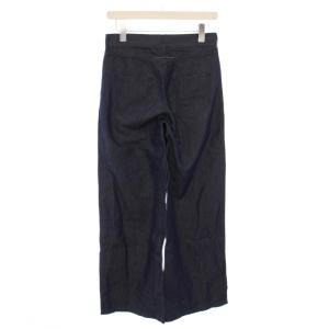 MM6 Maison Margiela スラックスパンツ ストレート ジップフライ 無地 ワンカラー 38 インディゴ /BB